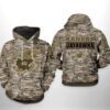 Kansas Jayhawks Camo Veteran 3D All Over Print Zip Hoodie Gifts For NCAA Fans 1