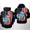 Kansas Jayhawks Ncaa Us Flag 3D All Over Print Hoodie, Zip-Up Hoodie Kansas Jayhawks NCAA US Flag 3D All Over Print Hoodie Zip up Hoodie 1