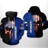 Kansas Jayhawks Ncaa Us Flag Skull 3D All Over Print Hoodie, Zip-Up Hoodie Kansas Jayhawks NCAA US Flag Skull 3D All Over Print Hoodie Zip up Hoodie 1