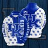 Kentucky Wildcats Many Logo Kentucky 3D All Over Print Zip Hoodie Gifts For NCAA Fans 1