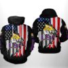 LSU Tigers NCAA US Flag 3D All Over Print Hoodie Zip up Hoodie 1