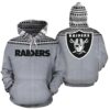 Las Vegas Raiders American Football Team NFL 3D All Over Print Zip up Hoodie Option 1