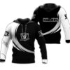 Las Vegas Raiders Black White Unisex 3D All Over Print Zip Up Hoodienfl Zip Up Hoodie Las Vegas Raiders Black White Unisex 3D All Over Print Zip up HoodieNFL Zip Up Hoodie 1