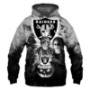 Las Vegas Raiders Halloween Horror Night 3D Hoodie Zip Hoodie NFL 3D All Over Print Hoodie Zip Hoodie Gift For Fans 1