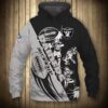 Las Vegas Raiders Hoodie 3D Cartoon Player Cute 3D Hoodie Zip Hoodie NFL 3D All Over Print Hoodie Zip Hoodie 1
