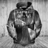 Las Vegas Raiders Hoodies 3D Death Skull Hoodies Gifts for Fans 1
