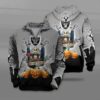 Las Vegas Raiders Jack Skellington Halloween Unisex 3D All Over Print Zip up HoodieNFL Zip Up Hoodie 1