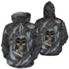 Las Vegas Raiders Skull Cracked Metal Unisex 3D All Over Print Zip up HoodieNFL Zip Up Hoodie 1