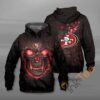 Lava Skull San Francisco 49Ers 3D Hoodie Zip Hoodie, Nfl 3D All Over Print Hoodie Zip Hoodie Lava Skull San Francisco 49Ers 3D Hoodie Zip Hoodie NFL 3D All Over Print Hoodie Zip Hoodie 1