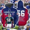 Lawrance Taylor NFL New York Giants Thank You For Memories For Unisex 3D All Over Print Zip up Hoodie Option 1