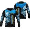 Los Angeles Chargers Black Blue Unisex 3D All Over Print Zip up HoodieNFL Zip Up Hoodie 1