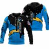 Los Angeles Chargers Blue Black Unisex 3D All Over Print Zip up HoodieNFL Zip Up Hoodie 1
