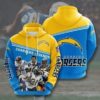 Los Angeles Chargers Legends Unisex 3D All Over Print Zip up HoodieNFL Zip Up Hoodie 1