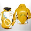 Los Angeles Chargers NFL Classic 3D All Over Print Zip up Hoodie Option 1