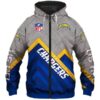 Los Angeles Chargers Nfl Rugby Team 3D All Over Print Zip Up Hoodie Option Los Angeles Chargers NFL Rugby Team 3D All Over Print Zip up Hoodie Option 1