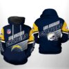 Los Angeles Chargers NFL Team 3D All Over Print Zip up Hoodie Option 1