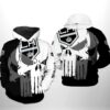 Los Angeles Kings NHL Team Skull 3D All Over Print Zip up Hoodie Option 1