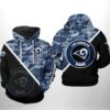 Los Angeles Rams NFL Camo Team 3D All Over Print Zip up Hoodie Option 1