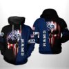 Los Angeles Rams Nfl Us Flag Skull Team 3D All Over Print Zip Up Hoodie Option Los Angeles Rams NFL US Flag Skull Team 3D All Over Print Zip up Hoodie Option 1