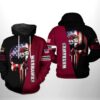 Louisiana Monroe Warhawks Ncaa Us Flag Skull 3D All Over Print Hoodie, Zip-Up Hoodie Louisiana Monroe Warhawks NCAA US Flag Skull 3D All Over Print Hoodie Zip up Hoodie 1