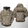 Louisiana Ragin Cajuns NCAA Camo Veteran 3D All Over Print Hoodie Zip up Hoodie 1