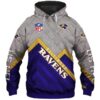 Lowest Price NFL Baltimore Ravens 3D All Over Printed Hoodie Zip Up Hoodie 1