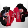 Maryland Terrapins Ncaa Us Flag Skull 3D All Over Print Hoodie, Zip-Up Hoodie Maryland Terrapins NCAA US Flag Skull 3D All Over Print Hoodie Zip up Hoodie 1