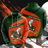 Miami Hurricanes Logo For Fan 3D All Over Print Zip Hoodie Gifts For NCAA Fans 1