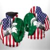 Michigan State Spartans Ncaa Us Flag 3D All Over Print Hoodie, Zip-Up Hoodie Michigan State Spartans NCAA US Flag 3D All Over Print Hoodie Zip up Hoodie 1
