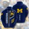 Michigan Wolverines Go Blue American Football 3D All Over Print Zip Hoodie Gifts For Ncaa Fans Michigan Wolverines Go Blue American Football 3D All Over Print Zip Hoodie Gifts For NCAA Fans 1