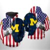 Michigan Wolverines Hoodie NCAA US Flag 3D All Over Print Zip Hoodie Gifts For NCAA Fans 1