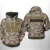 Michigan Wolverines NCAA Camo Veteran 3D All Over Print Hoodie Zip up Hoodie 1