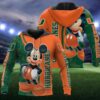 Mickey Mouse With Miami Hurricanes 3D All Over Print Zip Hoodie Gifts For Ncaa Fans Mickey Mouse With Miami Hurricanes 3D All Over Print Zip Hoodie Gifts For NCAA Fans 1