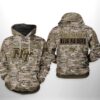 Middle Tennessee Blue Raiders NCAA Camo Veteran 3D All Over Print Hoodie Zip up Hoodie 1