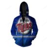 Minnesota Twins Nfl 3D All Over Print Zip Up Hoodie Option Minnesota Twins NFL 3D All Over Print Zip up Hoodie Option 1