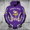 Minnesota Vikings Nfl 3D All Over Printed Hoodie, Zip Up Hoodie Minnesota Vikings NFL 3D All Over Printed Hoodie Zip Up Hoodie 1