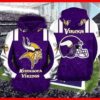 Minnesota Vikings Nfl Fan 3D All Over Print Zip Up Hoodie Option Minnesota Vikings NFL Fan 3D All Over Print Zip up Hoodie Option 1