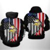 Minnesota Vikings NFL US Flag Team 3D All Over Print Zip up Hoodie Option 1