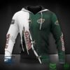 Minnesota Wild NHL Cross 3D Hoodie Sweatshirt Jacket 1