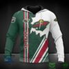 Minnesota Wild NHL Vertical Line 3D Hoodie Sweatshirt Jacket 1