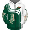 Minnesota Wild Zip Up Hoodie 3D With Hooded Long Sleeve Gifts for Fans Minnesota Wild Zip Up Hoodie 3D With Hooded Long Sleeve Gifts for Fans 1