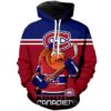 Montreal Canadiens Hoodie Mascot 3D Printed Gifts for Fans 1