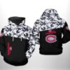 Montreal Canadiens NHL Camo Veteran 3D All Over Print Hoodie with Zip Up 1