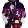 Motoko And Batou Hoodie 3D Motoko And Batou Hoodie 3D 0