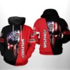 Nc State Wolfpack Ncaa Us Flag Skull 3D All Over Print Hoodie, Zip-Up Hoodie NC State Wolfpack NCAA US Flag Skull 3D All Over Print Hoodie Zip up Hoodie 1