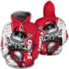 NFL Kansas City Chiefs Animated Character Jack Skeleton 3D Hoodie 1