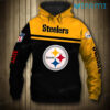 NFL Steelers Hoodie 3D Gold Black Pittsburgh Steelers Gift NFL Steelers Hoodie 3D Gold Black Pittsburgh Steelers Gift 0