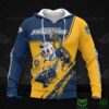 Nashville Predators NHL Bear 3D All Over Print Hoodie with Zip Up 1