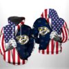 Nashville Predators NHL US Flag Camo Veteran 3D All Over Print Hoodie with Zip Up 1