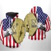 Navy Midshipmen Ncaa Us Flag 3D All Over Print Hoodie, Zip-Up Hoodie Navy Midshipmen NCAA US Flag 3D All Over Print Hoodie Zip up Hoodie 1